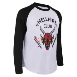Stranger Things 4 (2022) Hellfire Club Langarm Top Eddie Munson Halloween Karneval T-Shirt -DEKORATIONSGESCHÄFT 2e9533de279e764242e9a3868a21b485