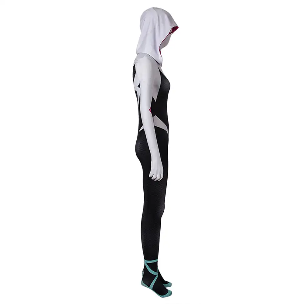 Spider-Man: Into The Spider Verse-Gwen Stacy Cosplay Kostüm Outfits Halloween Karneval Jumpsuit 4 Spider-Man: Into The Spider Verse-Gwen Stacy Cosplay Kostüm Outfits Halloween Karneval Jumpsuit – Bild 4
