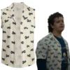 Stranger Things 4 Dustin Henderson Cosplay Kostüm Sommer Kurzarm Outfits Halloween Karneval T-Shirt