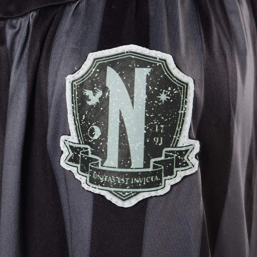 Wednesday Adams Cosplay Wednesday Kleid Halloween Karneval Einteiler 7 Wednesday Adams Cosplay Wednesday Kleid Halloween Karneval Einteiler – Bild 7