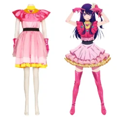 Oshi No Ko Hoshino Ai Cosplay Kostüm Halloween Karneval Kleid