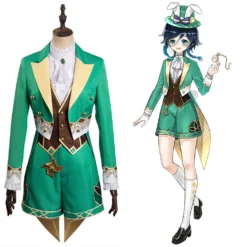 Genshin Impact Alice In Wonderland Mr.Bunny Cosplay Venti Kostüm Halloween Karneval Originell Outfits Cossky®