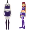 Teen Titans Starfire Cosplay Kostüm Halloween Karneval Outfits