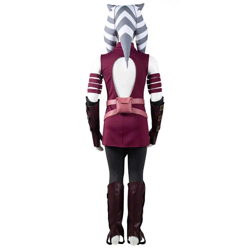 Kinder Ahsoka Tano Star Wars: The Clone Wars Cosplay Kostüm Halloween Karneval Outfits 8 Kinder Ahsoka Tano Star Wars: The Clone Wars Cosplay Kostüm Halloween Karneval Outfits – Bild 8