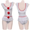 It Pennywise Sexy Jumpsuit Cosplay Badeanzug Halloween Karneval Kostüm