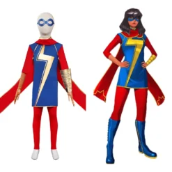 Kinder Ms.Marvel Kamala Khan Cosplay Outfits Halloween Karneval Kostüm