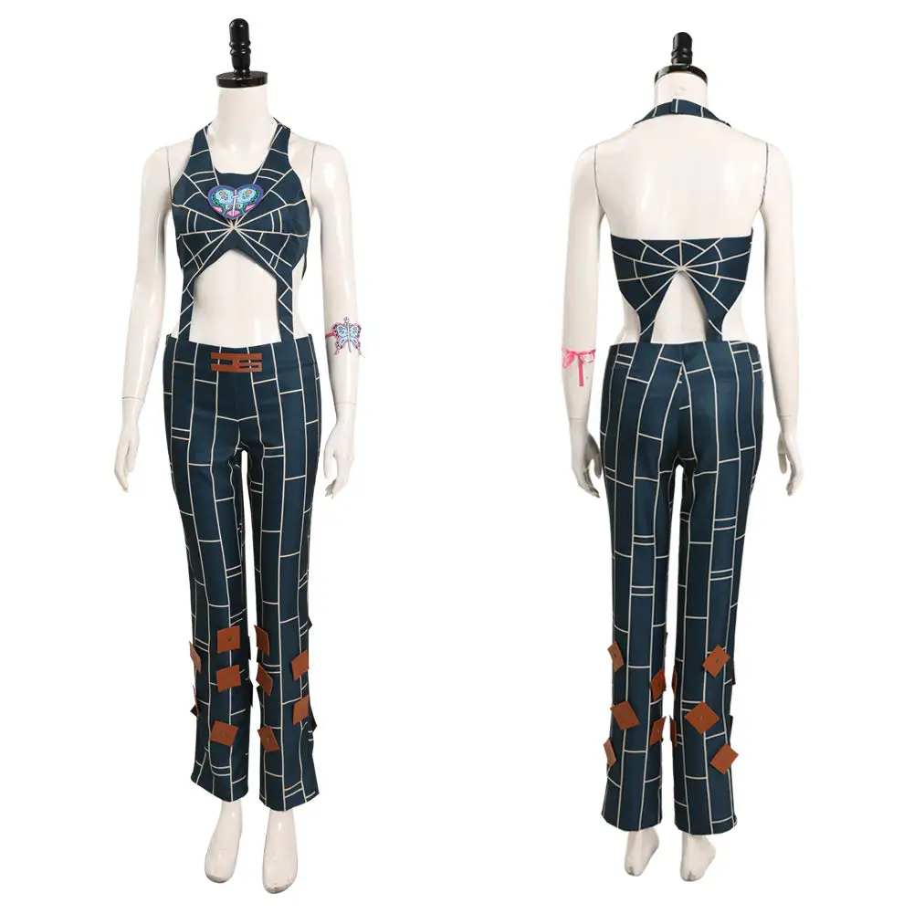 JoJo’s Bizarre Adventure Stone Ocean Jolyne Cujoh Cosplay Kostüm Halloween Karneval Outfits 1 JoJo’s Bizarre Adventure Stone Ocean Jolyne Cujoh Cosplay Kostüm Halloween Karneval Outfits