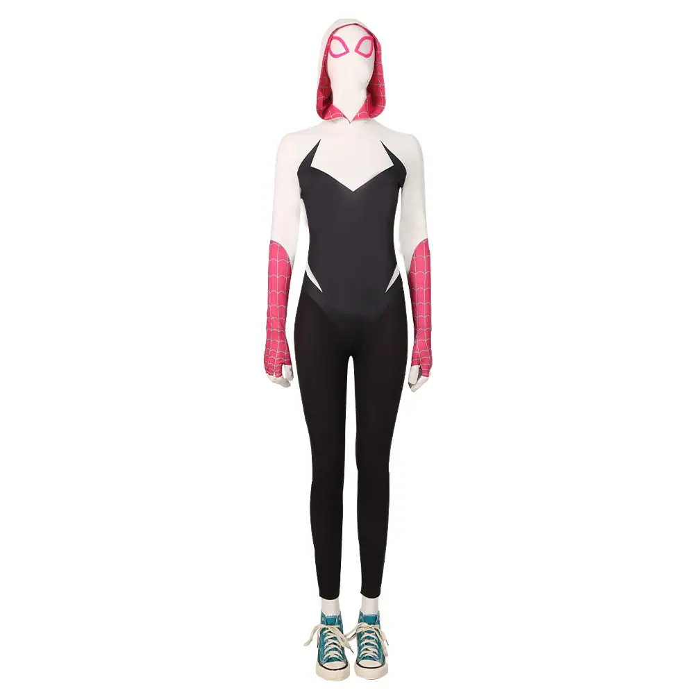Spider-Man:Across The Spider Verse Gwen Stacy Cosplay Kostüm Halloween Karneval Jumpsuit 1 Spider-Man:Across The Spider Verse Gwen Stacy Cosplay Kostüm Halloween Karneval Jumpsuit