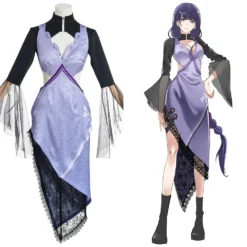 Genshin Impact Beelzebul Raiden Shogun Cosplay Kostüm Halloween Karneval Outfits Cossky®