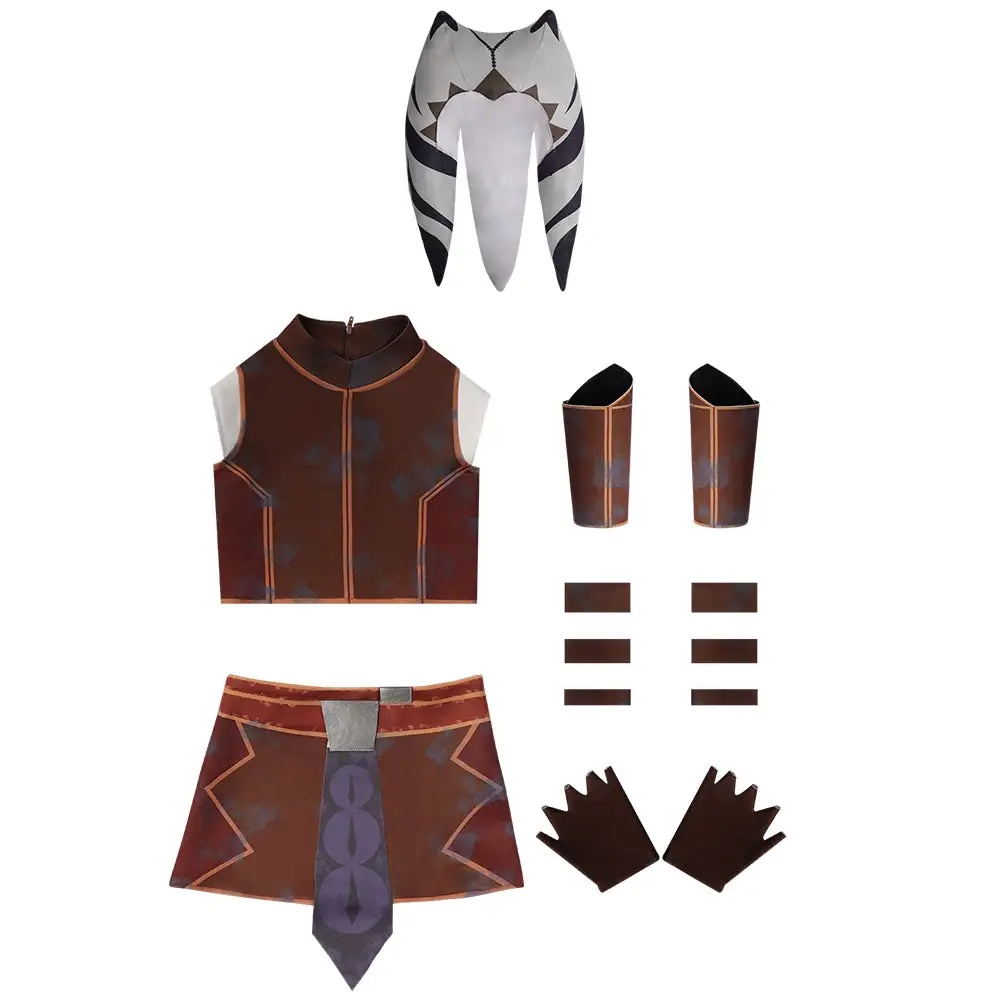 Kinder Star Wars Tales Of The Jedi Cosplay Ahsoka Tano Kostüm Halloween Karneval Outfits 13 Kinder Star Wars Tales Of The Jedi Cosplay Ahsoka Tano Kostüm Halloween Karneval Outfits – Bild 13