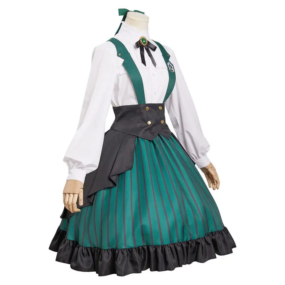 Harry Potter Slytherin Cosplay Kostüm Halloween Karneval Originell Lolita Kleid Cossky® 5 Harry Potter Slytherin Cosplay Kostüm Halloween Karneval Originell Lolita Kleid Cossky® – Bild 5