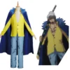 One Piece Trafalgar D. Water Law Cosplay Kostüme Halloween Karneval Outfits