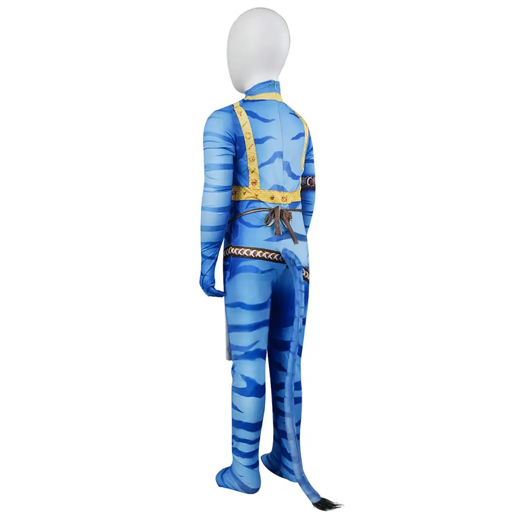 Kinder Avatar 2 Cosplay Kostüm Halloween Karneval Jumpsuit 4 Kinder Avatar 2 Cosplay Kostüm Halloween Karneval Jumpsuit – Bild 4