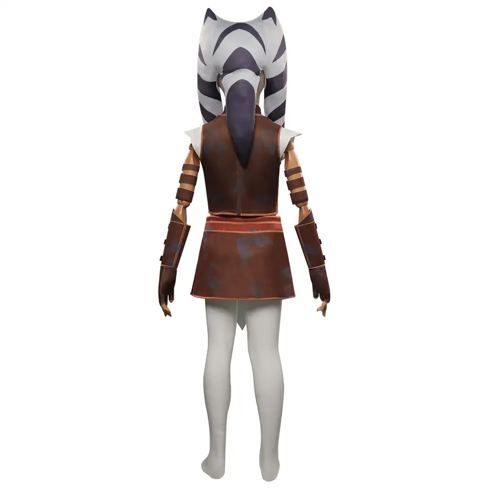 Kinder Star Wars Tales Of The Jedi Cosplay Ahsoka Tano Kostüm Halloween Karneval Outfits 4 Kinder Star Wars Tales Of The Jedi Cosplay Ahsoka Tano Kostüm Halloween Karneval Outfits – Bild 4