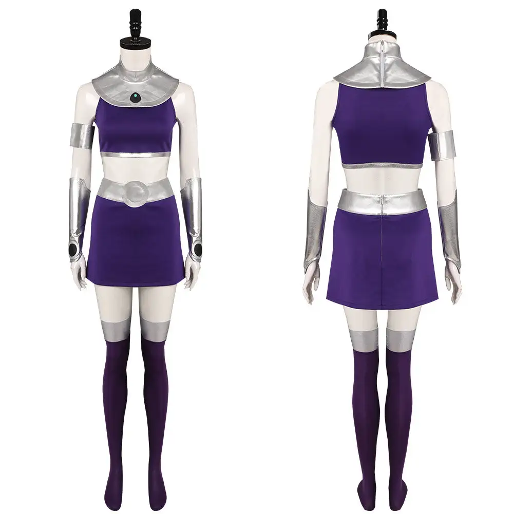 Teen Titans Starfire Cosplay Kostüm Halloween Karneval Outfits 9 Teen Titans Starfire Cosplay Kostüm Halloween Karneval Outfits – Bild 9