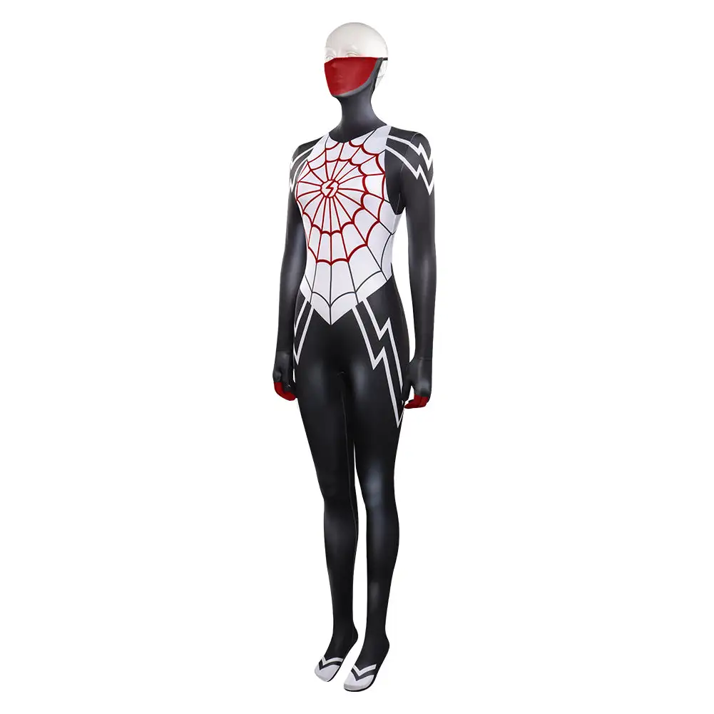 Spider-Man Silk Cosplay Cindy Moon Outfit Halloween Karneval Jumpsuit 3 Spider-Man Silk Cosplay Cindy Moon Outfit Halloween Karneval Jumpsuit – Bild 3