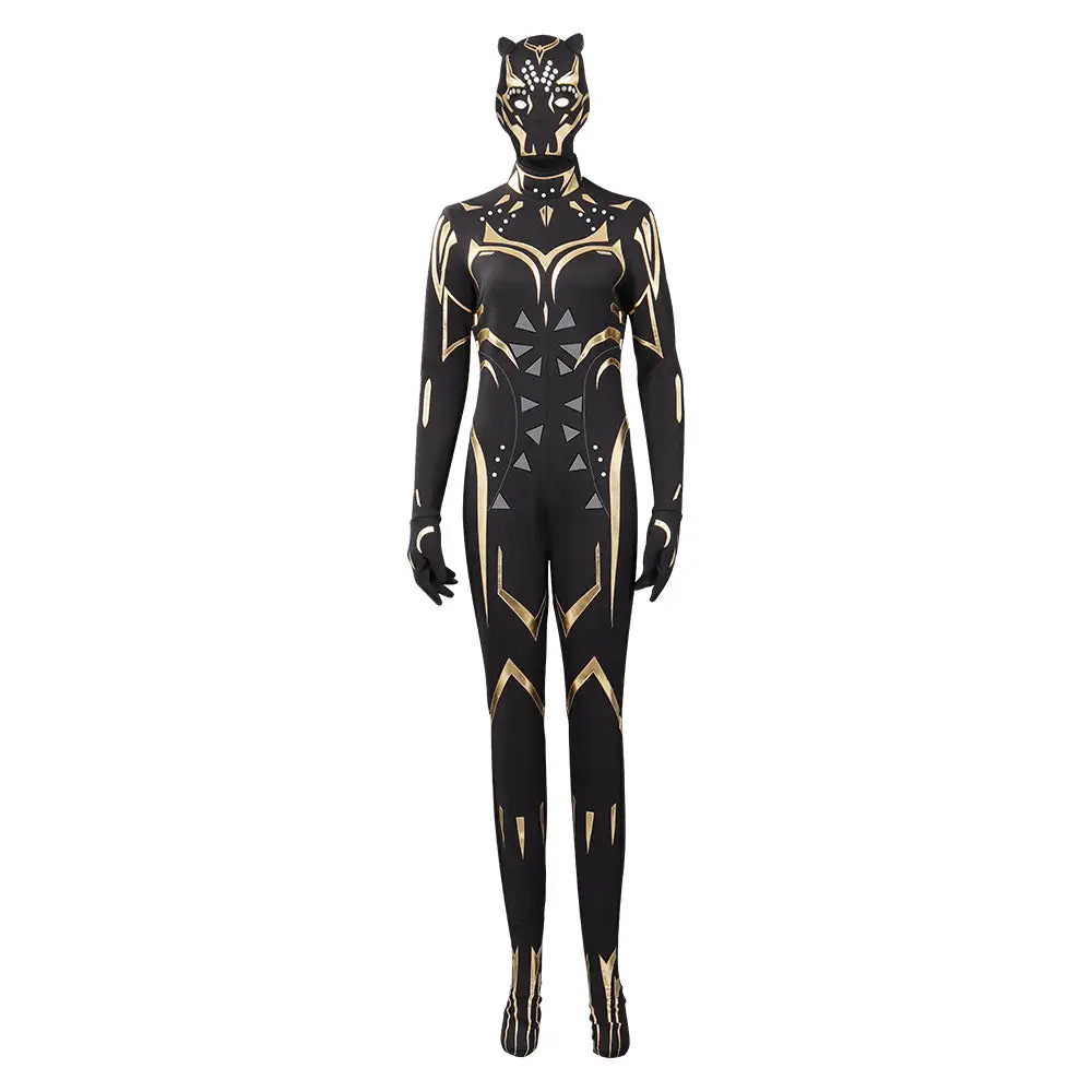 Black Panther: Wakanda Forever Cosplay Outfits Halloween Karneval Jumpsuit 2 Black Panther: Wakanda Forever Cosplay Outfits Halloween Karneval Jumpsuit – Bild 2