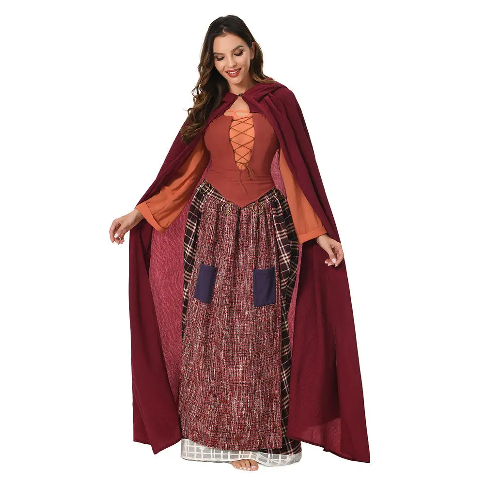 Hocus Pocus 2 Mary Sanderson Kapuze Outfits Halloween Karneval Umhang 5 Hocus Pocus 2 Mary Sanderson Kapuze Outfits Halloween Karneval Umhang – Bild 5