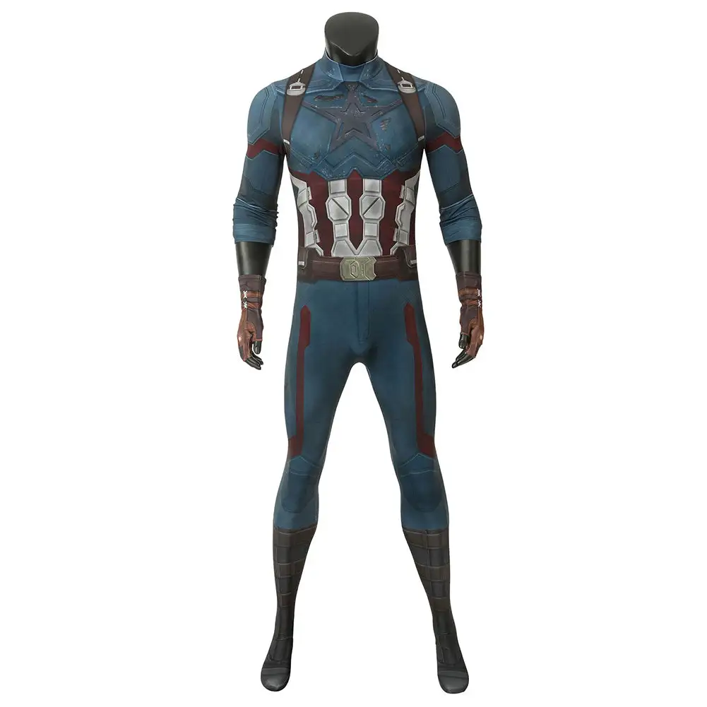 Captain America Steven Rogers Cosplay Kostüm Outfits Halloween Karneval Jumpsuit 1 Captain America Steven Rogers Cosplay Kostüm Outfits Halloween Karneval Jumpsuit