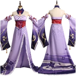 Genshin Impact Raiden Shogun Cosplay Kostüm Witch Outfits Halloween Karneval Originell Kleid Cossky® -DEKORATIONSGESCHÄFT 63e52f245163c19756fc72d269b117e8