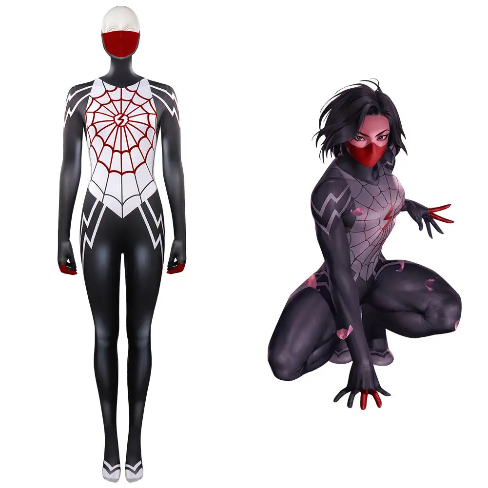 Spider-Man Silk Cosplay Cindy Moon Outfit Halloween Karneval Jumpsuit 1 Spider-Man Silk Cosplay Cindy Moon Outfit Halloween Karneval Jumpsuit