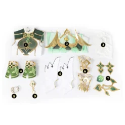 Nahida Kostüm Genshin Impact Cosplay Kusanari Nahida Outfits Halloween Karneval Kleid -DEKORATIONSGESCHÄFT 6b5b2faec2b98482c757ed47f2ff759c