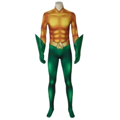 Arthur Curry Cosplay Aquaman Kostüm Outfits Halloween Karneval Jumpsuit