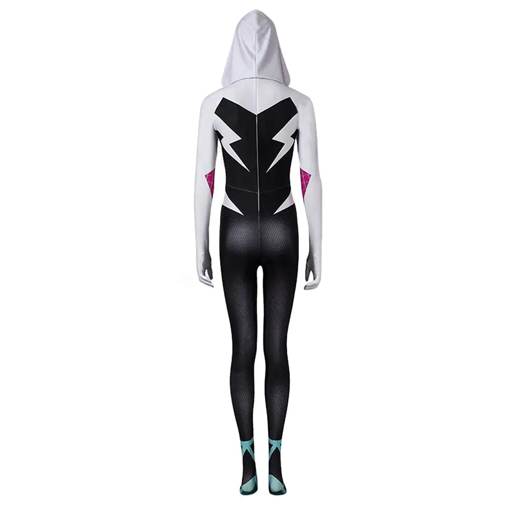 Spider-Man: Into The Spider Verse-Gwen Stacy Cosplay Kostüm Outfits Halloween Karneval Jumpsuit 3 Spider-Man: Into The Spider Verse-Gwen Stacy Cosplay Kostüm Outfits Halloween Karneval Jumpsuit – Bild 3