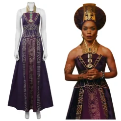 Black Panther: Wakanda Forever Cosplay Ramonda Kostüm Halloween Karneval Kleid