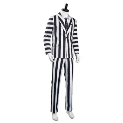 Adam Maitland Beetlejuice Cosplay Kostüm Herren Streifenanzug Outfits Halloween Karneval Kostüm -DEKORATIONSGESCHÄFT 76d6bbc8df5f3d75c427f1b6d67d66cf
