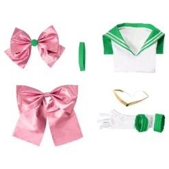 Sailor Moon Makoto Kino Uniform Cosplay Kostüm Sailor Jupiter Halloween Karneval Kostüm -DEKORATIONSGESCHÄFT 7910c412de54b5595e5f4eca831861b7