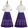 Kinder Encanto Luisa Madrigal Cosplay Kostüm Halloween Karneval Outfits