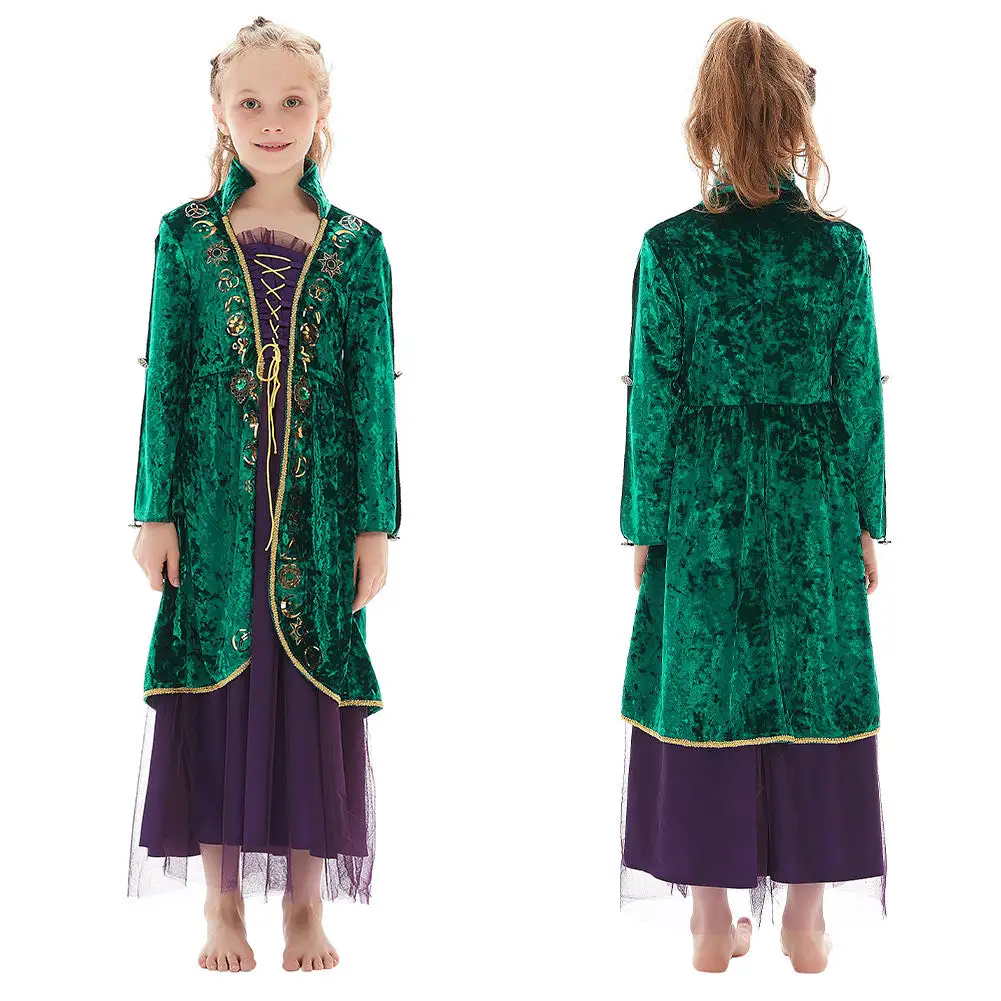 Kinder Winifred Sanderson Hocus Pocus Cosplay Kostüme Halloween Karneval Kleid 1 Kinder Winifred Sanderson Hocus Pocus Cosplay Kostüme Halloween Karneval Kleid