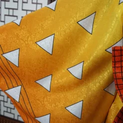 Demon Slayer Agatsuma Zenitsu Cosplay Kostüm Webliche Kimono Halloween Karneval Kostüm -DEKORATIONSGESCHÄFT 873806de8ac2cc227d8eec004eb299b5