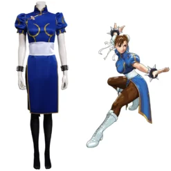 Street Fighter(SF) Chun Li Cosplay Cheongsam Halloween Karneval Kostüm