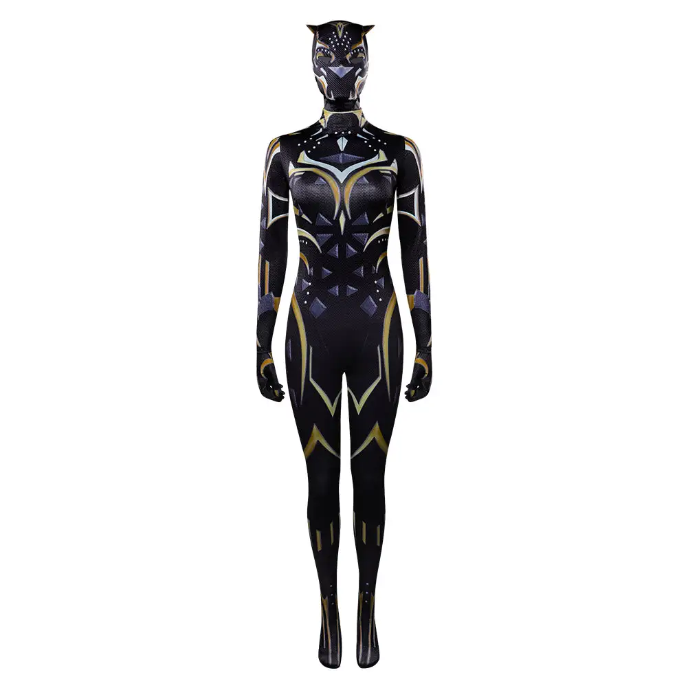 Black Panther: Wakanda Forever Cosplay New Black Panther Outfits Halloween Karneval Jumpsuit 2 Black Panther: Wakanda Forever Cosplay New Black Panther Outfits Halloween Karneval Jumpsuit – Bild 2