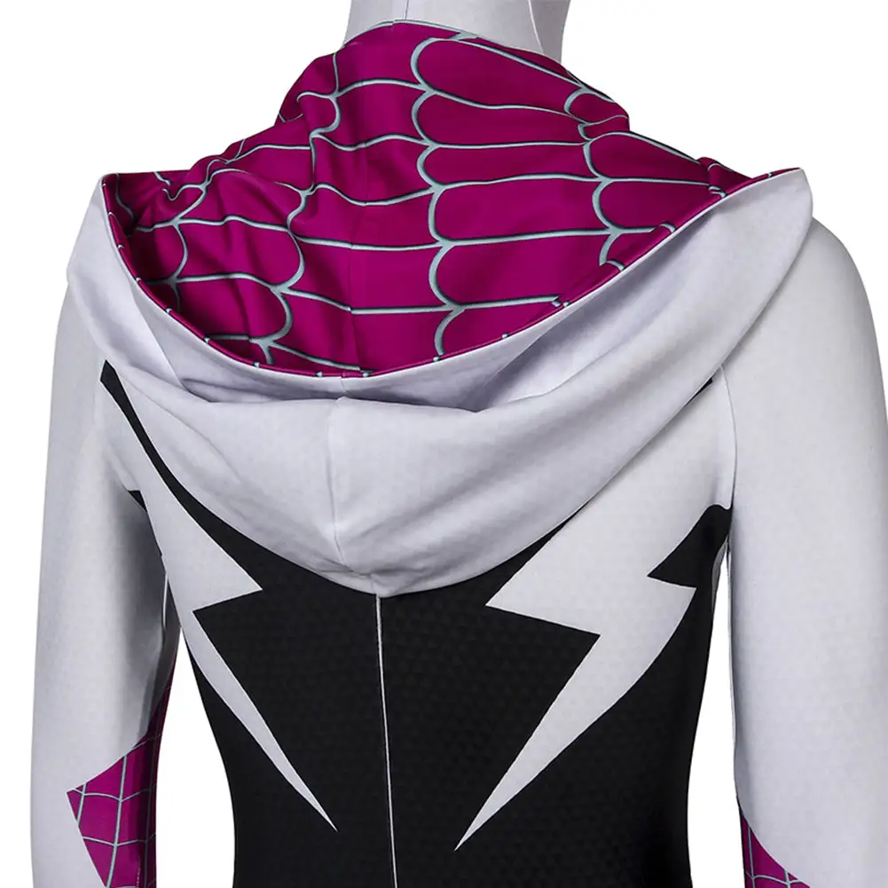 Spider-Man: Into The Spider Verse-Gwen Stacy Cosplay Kostüm Outfits Halloween Karneval Jumpsuit 5 Spider-Man: Into The Spider Verse-Gwen Stacy Cosplay Kostüm Outfits Halloween Karneval Jumpsuit – Bild 5