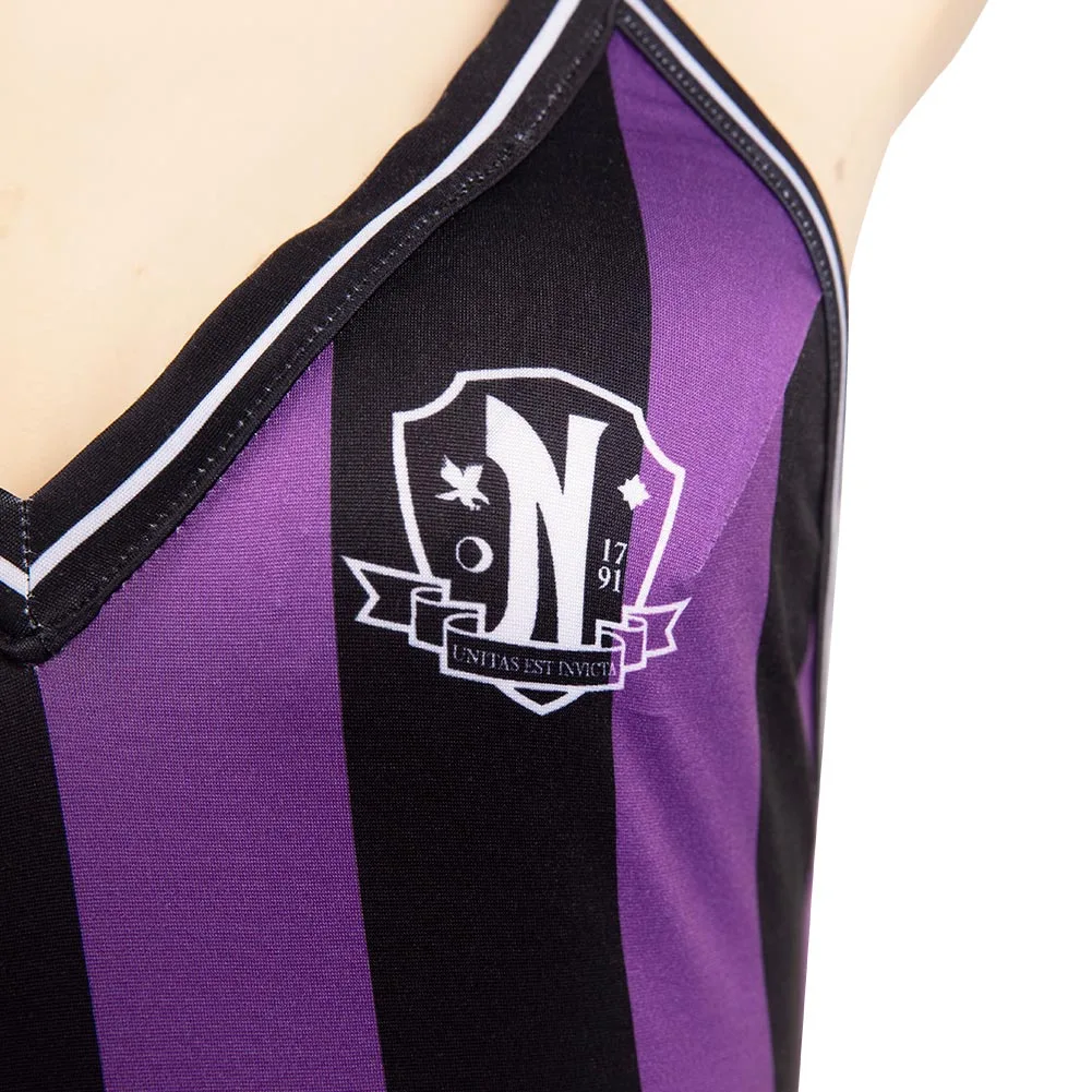 Wednesday Addams Cosplay Enid Sinclair Originell Bademode Halloween Karneval Badeanzug 7 Wednesday Addams Cosplay Enid Sinclair Originell Bademode Halloween Karneval Badeanzug – Bild 7