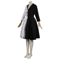 Cruella Cosplay Kostüm Outfits Halloween Karneval Kleid -DEKORATIONSGESCHÄFT 94f5ab2fa9475e716d09a2fdbee52fd0