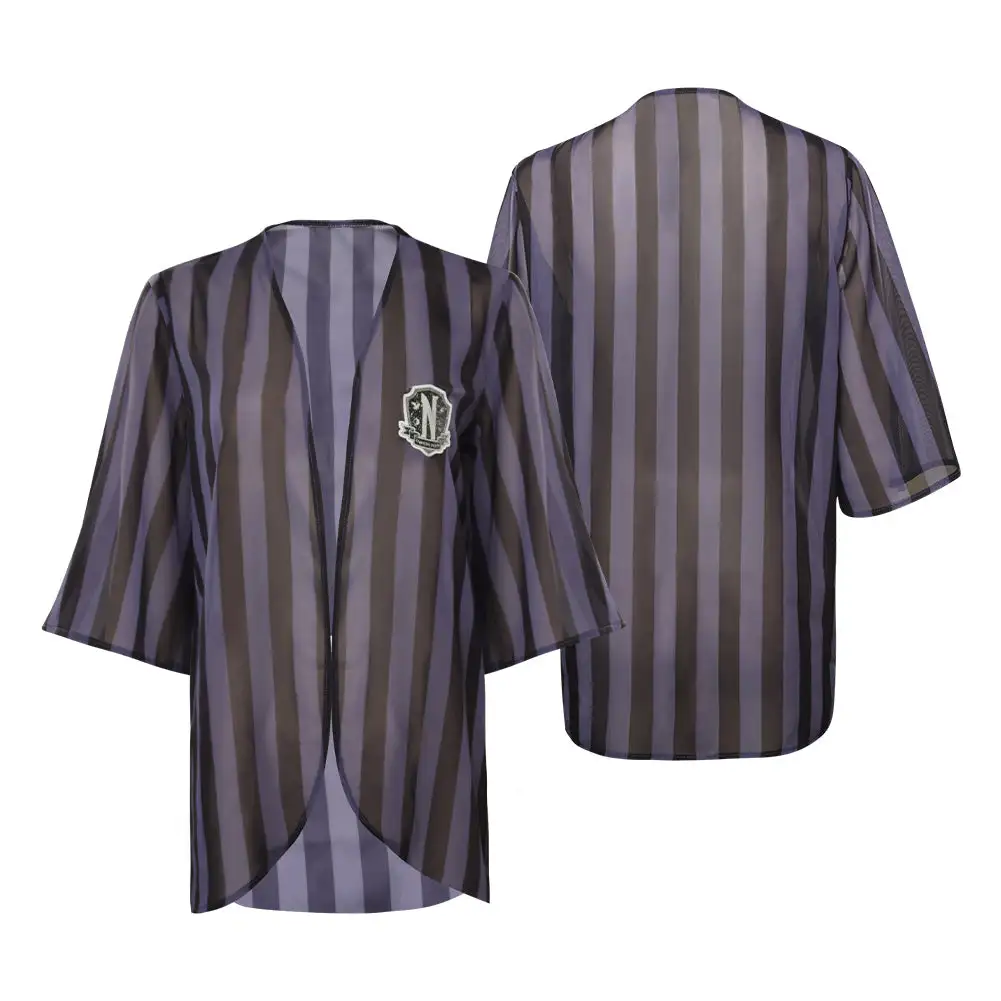 Wednesday Adams Cosplay Kostüm Halloween Karneval Kittel 1 Wednesday Adams Cosplay Kostüm Halloween Karneval Kittel