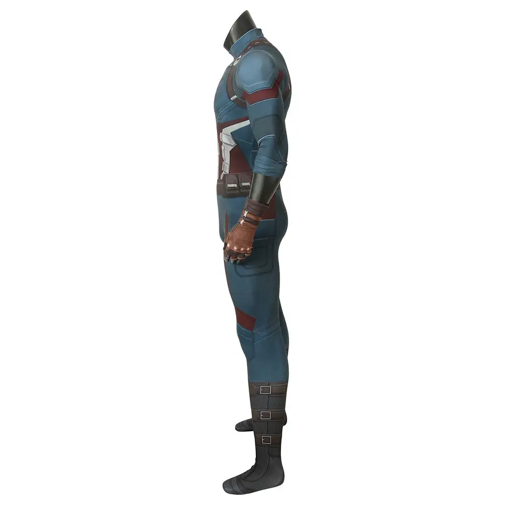 Captain America Steven Rogers Cosplay Kostüm Outfits Halloween Karneval Jumpsuit 4 Captain America Steven Rogers Cosplay Kostüm Outfits Halloween Karneval Jumpsuit – Bild 4