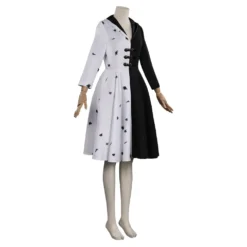 Cruella Cosplay Kostüm Outfits Halloween Karneval Kleid -DEKORATIONSGESCHÄFT 970ed1a3cef3506451ff3e9971e8be94