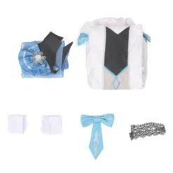Genshin Impact Cosplay Eula Weihnachten Kostüm Outfits Halloween Karneval Originell Kleid Cossky® -DEKORATIONSGESCHÄFT 98ba91da6a90df7396fac6c9ce94310d