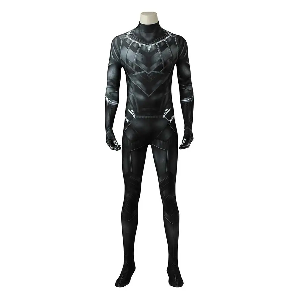 T‘Challa Captain America Cosplay Black Panther Kostüm Outfits Halloween Karneval Jumpsuit 1 T‘Challa Captain America Cosplay Black Panther Kostüm Outfits Halloween Karneval Jumpsuit