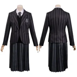 Kinder Wednesday Addams Cosplay Wednesday Kostüm Halloween Karneval Uniform
