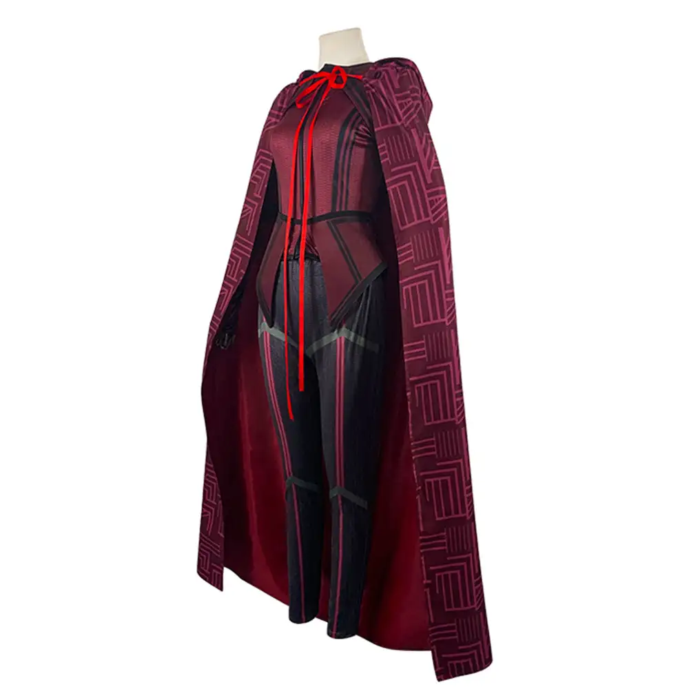 Wanda Vision Scarlet Witch Cosplay Kostüme Halloween Karneval Outfits 2 Wanda Vision Scarlet Witch Cosplay Kostüme Halloween Karneval Outfits – Bild 2