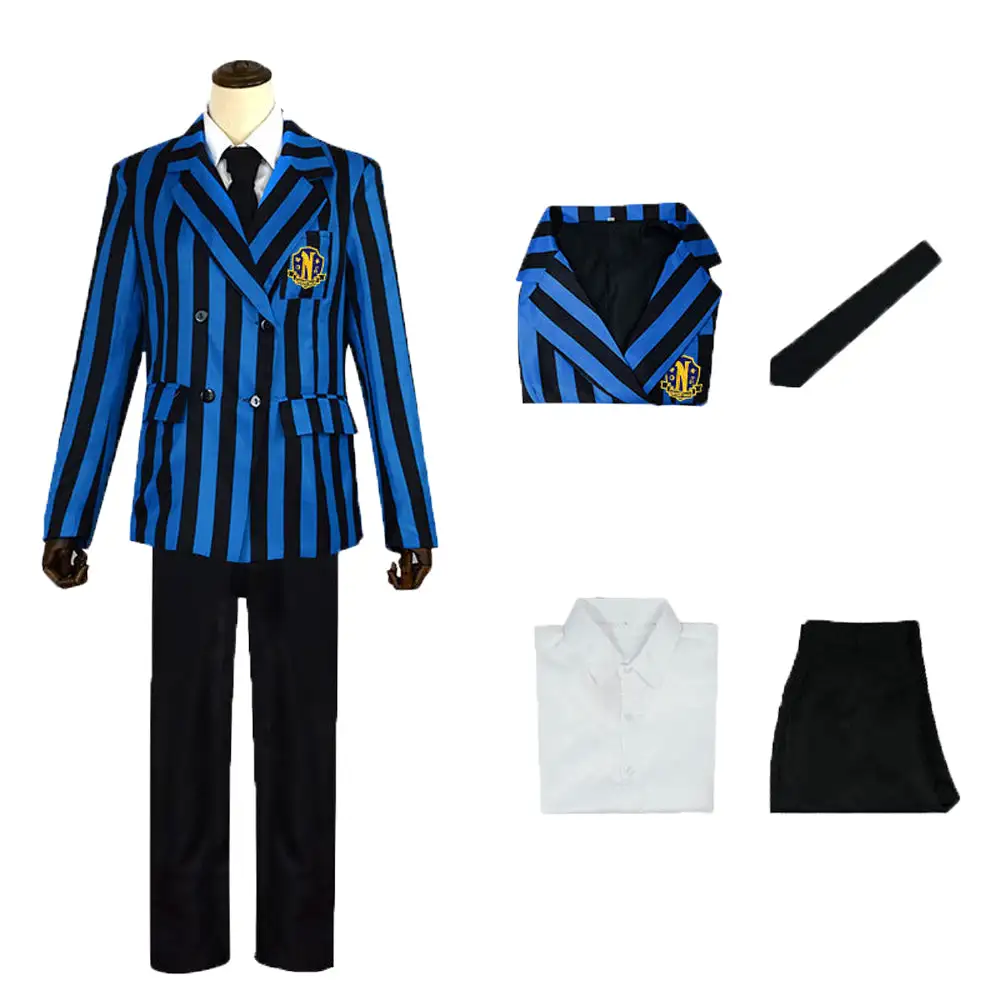 Wednesday 2022 Eugene Ottinger Schuluniform Halloween Karneval Kostüm 1 Wednesday 2022 Eugene Ottinger Schuluniform Halloween Karneval Kostüm