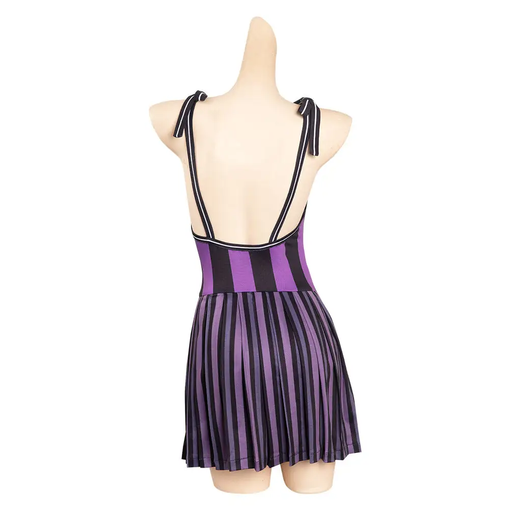 Wednesday Addams Cosplay Enid Sinclair Originell Bademode Halloween Karneval Badeanzug 4 Wednesday Addams Cosplay Enid Sinclair Originell Bademode Halloween Karneval Badeanzug – Bild 4