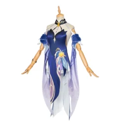 Ningguang Genshin Impact Cosplay Kostüm Orchid‘s Evening Gown Halloween Karneval Outfits -DEKORATIONSGESCHÄFT a1871e28f1d3b3770c7dfc3d29c9f86e