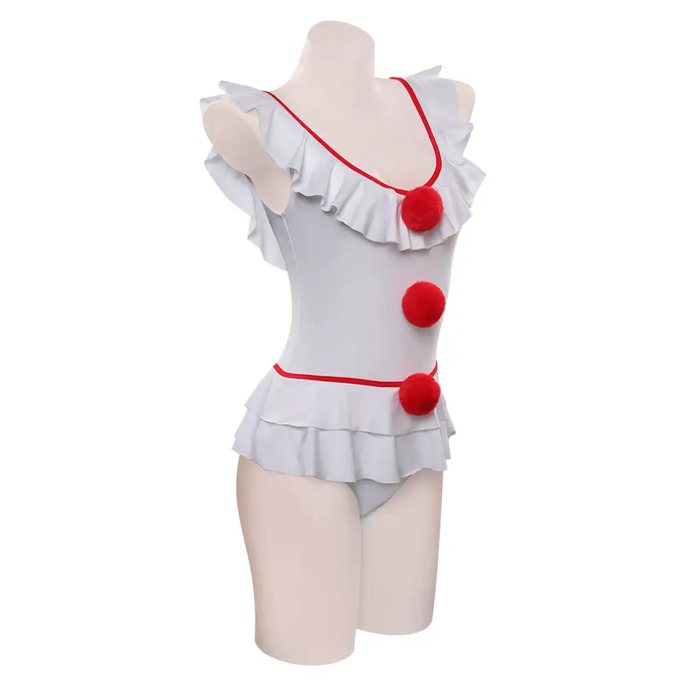 It Pennywise Sexy Jumpsuit Cosplay Badeanzug Halloween Karneval Kostüm 5 It Pennywise Sexy Jumpsuit Cosplay Badeanzug Halloween Karneval Kostüm – Bild 5